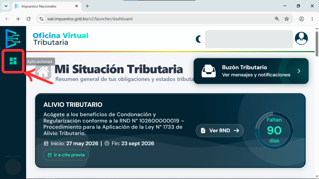 SIAT - Ingreso Aplicaciones